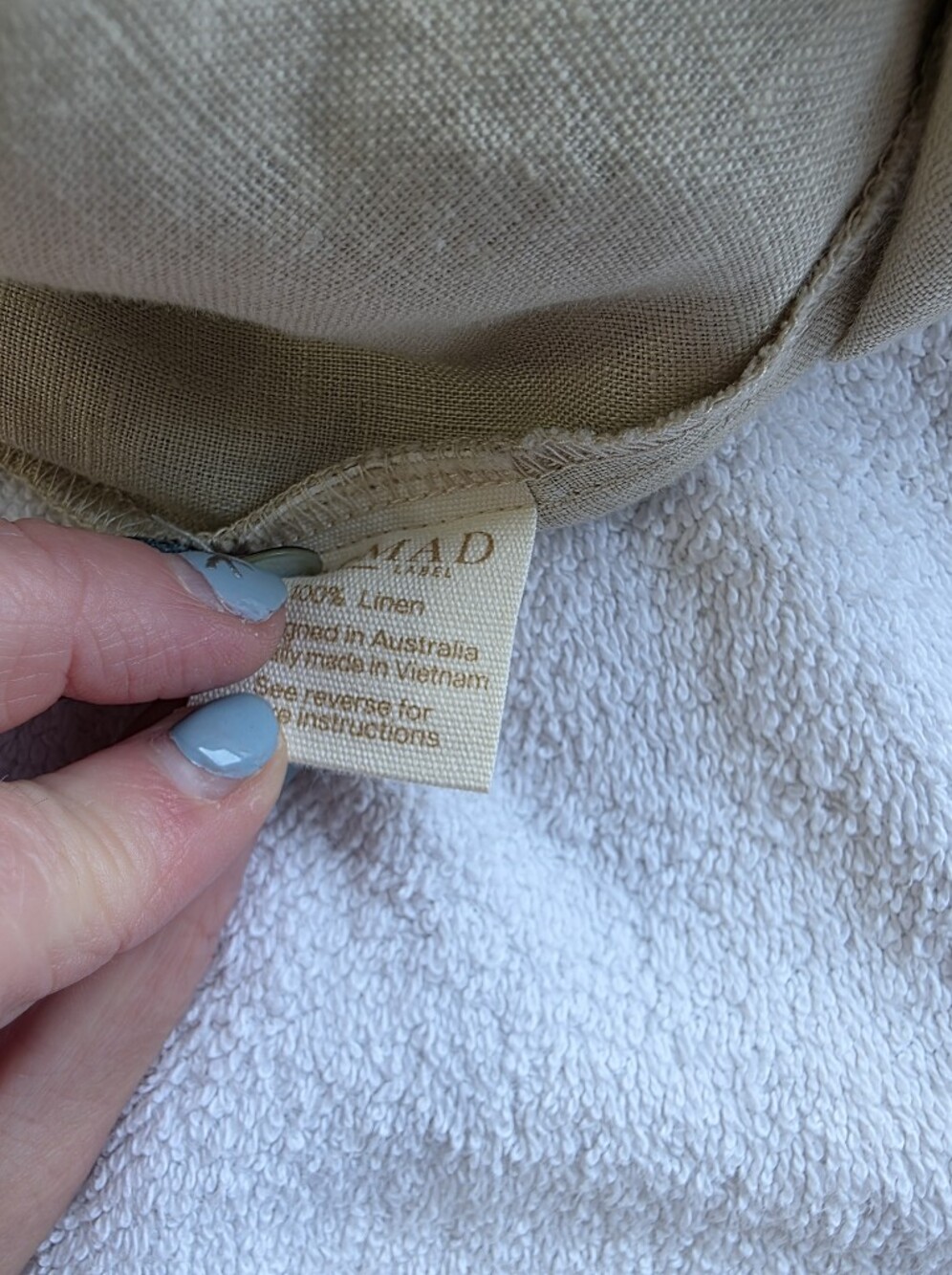 Nomad The Label 100% Linen Embroidered Oversized Tank – Size Small Resort Wear - Picture 8 of 12